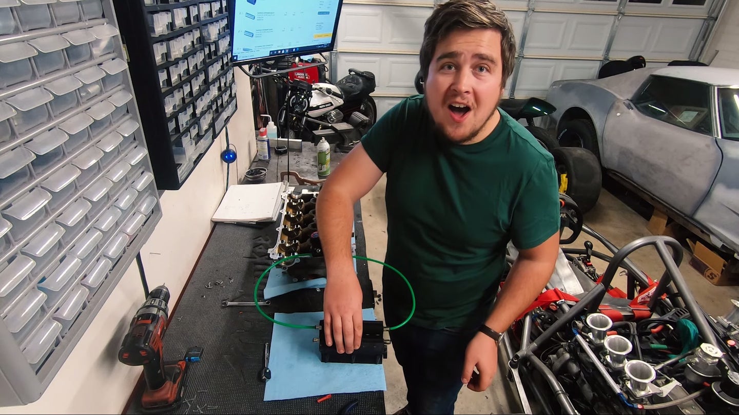 DIY Genius Builds a Running Mini V12 Engine After Designing It in Just 2.5 Hours