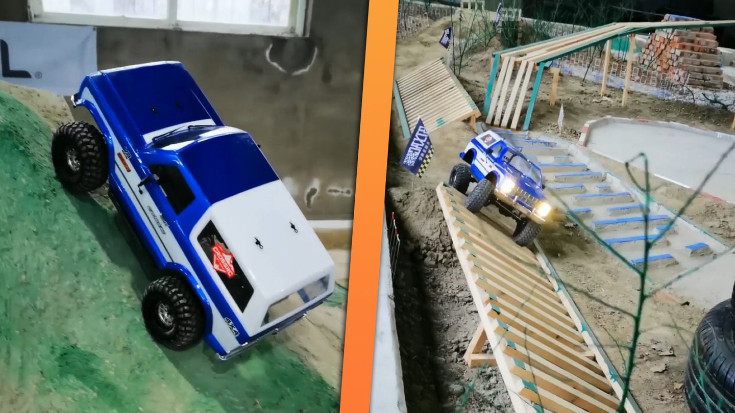 Watch This RC Chevy Blazer Get Absolutely Torture Tested on an Ultra-Difficult Obstacle Course