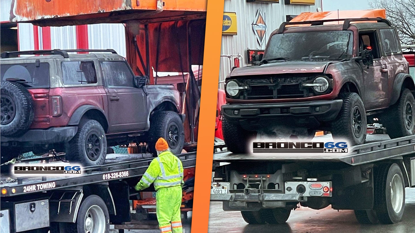 Two Pre-Production 2021 Ford Broncos Torched in Trailer Fire
