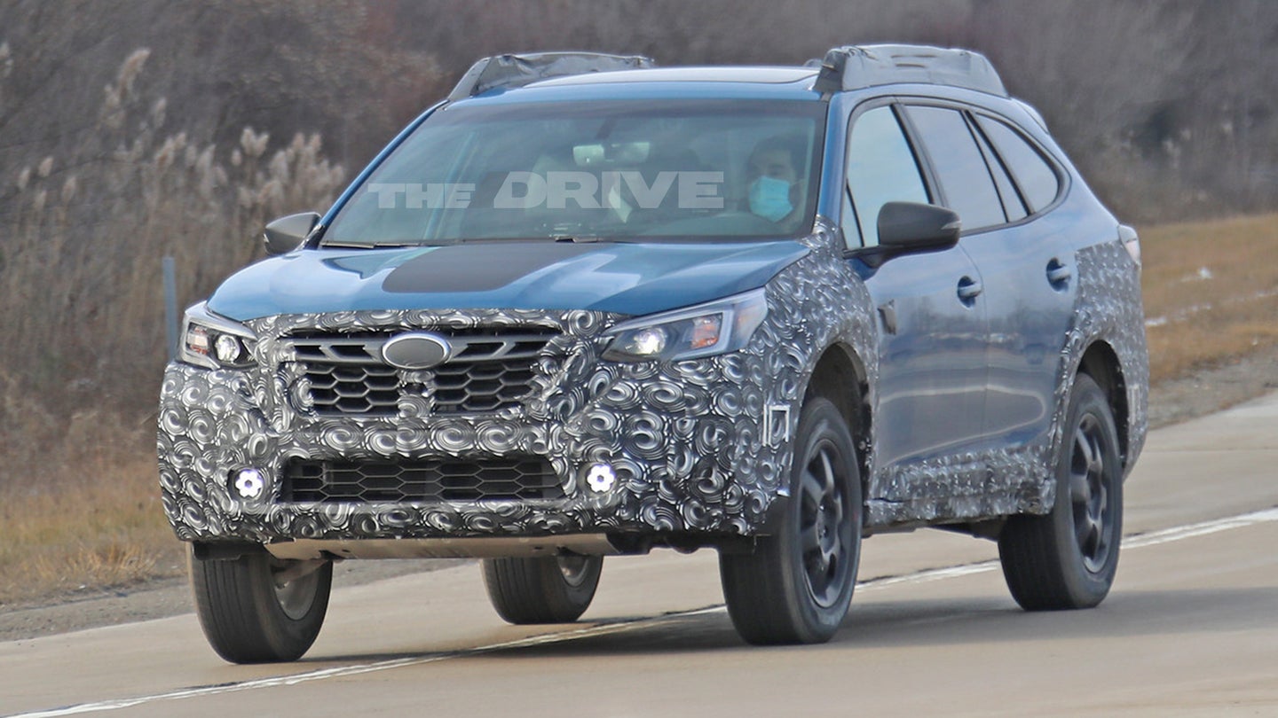 2022 Subaru Outback Wilderness Edition Spotted With a Big Ol&#8217; Factory Lift