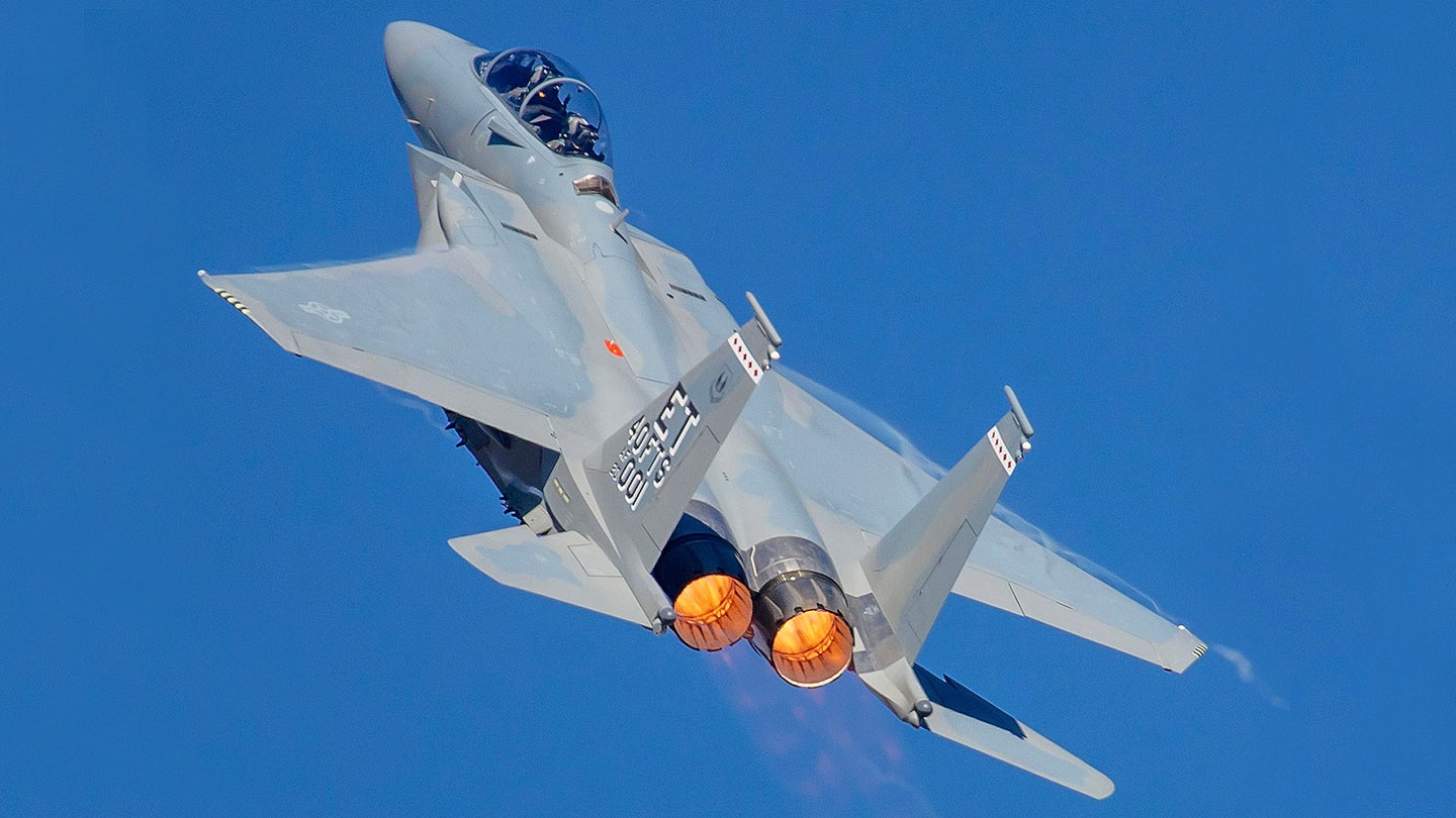 The First F-15EX Fighter Jet Has Now Flown In Its Air Force Colors