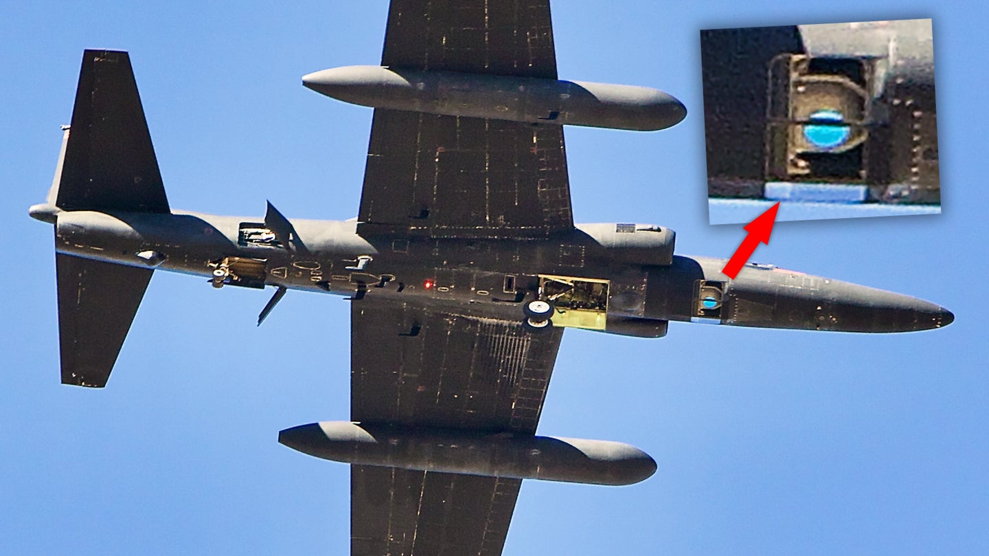 Images Show U-2 That Flew Intriguing Flight Over California Was Equipped With A Panoramic Camera