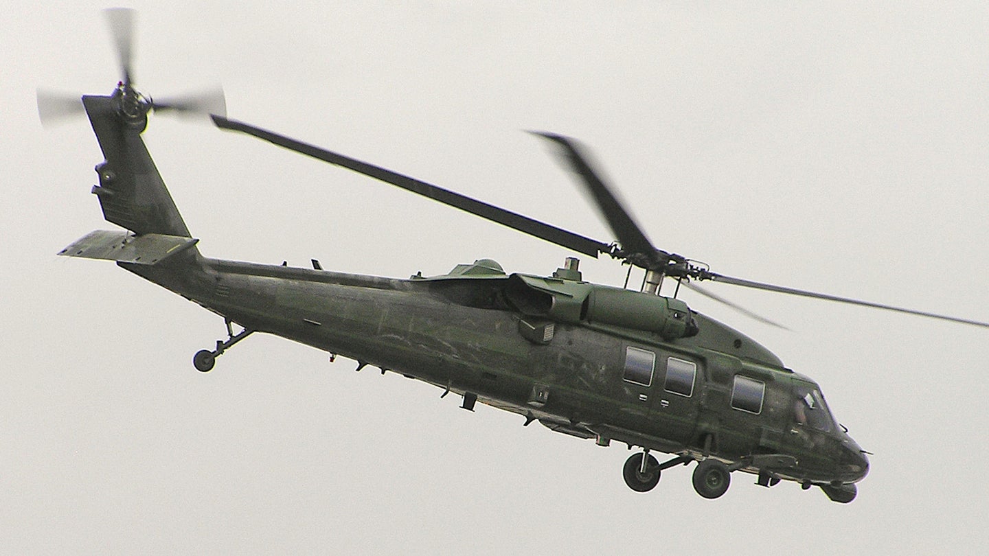 This Marine One VH-60N Had Its Iconic Paint Job Blotted Out For Historic Afghanistan Trip