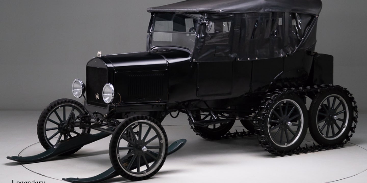 A Ford Dealer Made This Incredible Three-Axle Snowmobile Conversion Kit for Model Ts