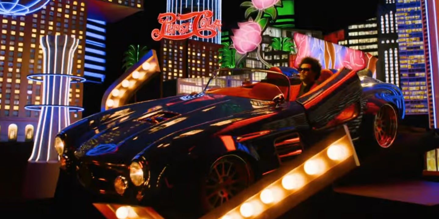 The Weeknd’s Car In the Super Bowl Halftime Show Was This Sweet Widebody AMG-Swapped Mercedes 300 SL