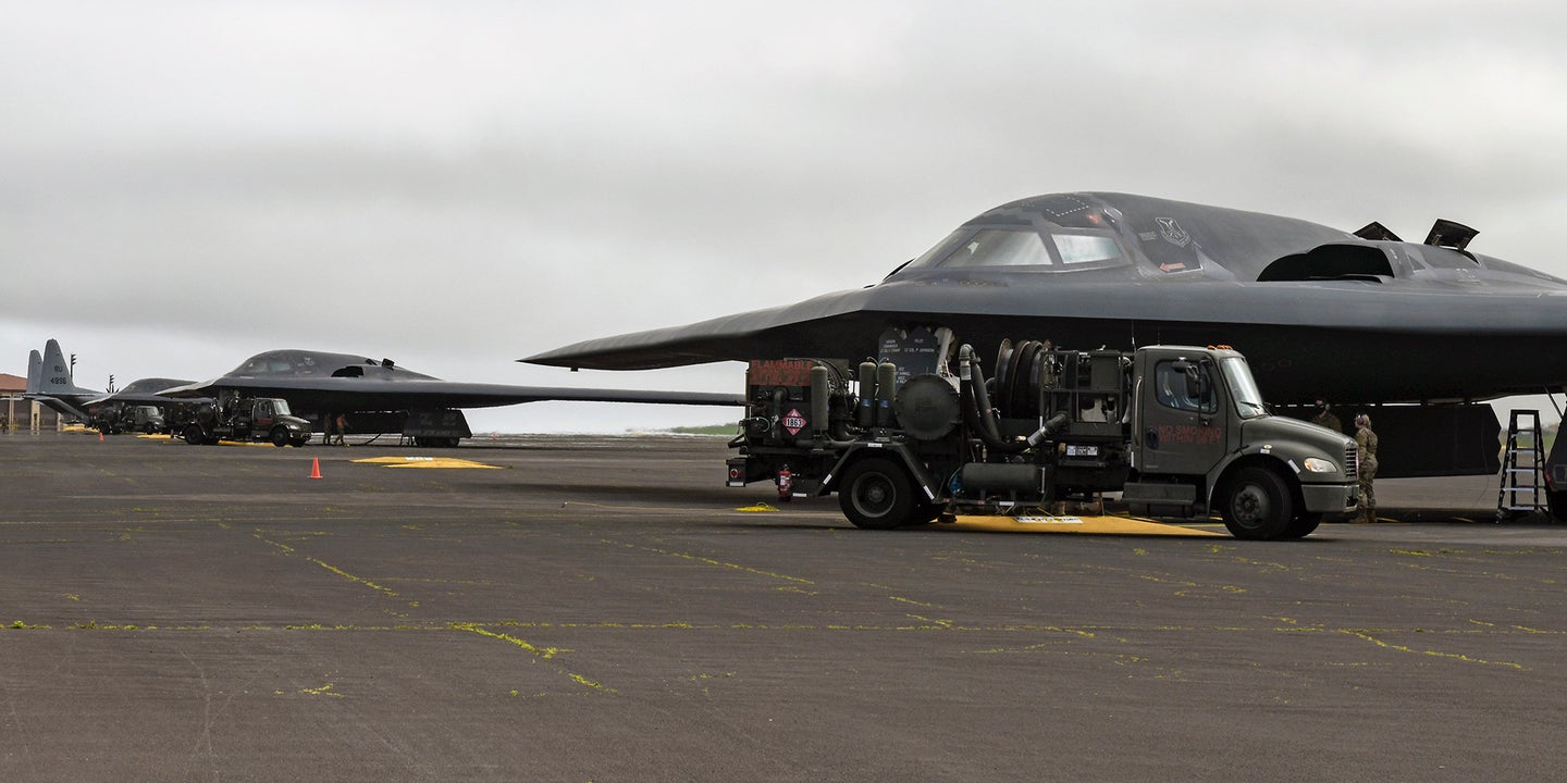 B-2 Spirit Stealth Bombers And B-1B Lancers Team Up For Arctic Show Of Force