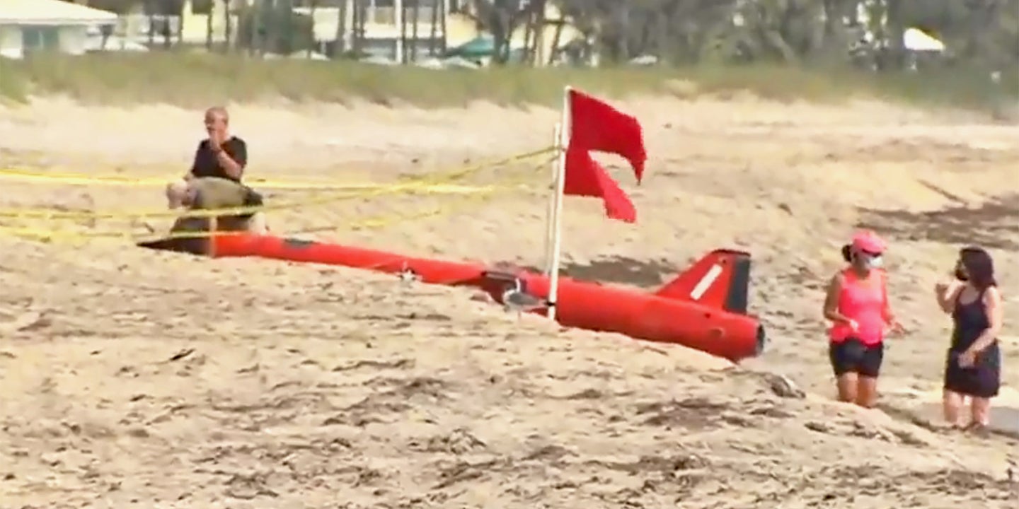 High-Performance Target Drone Washes Up On Florida Beach (Updated)