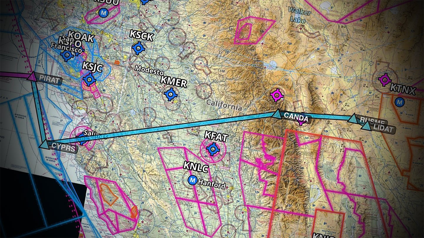 Mysterious High-Altitude Flight Corridor Was Opened Up Between Area 51 And The Pacific