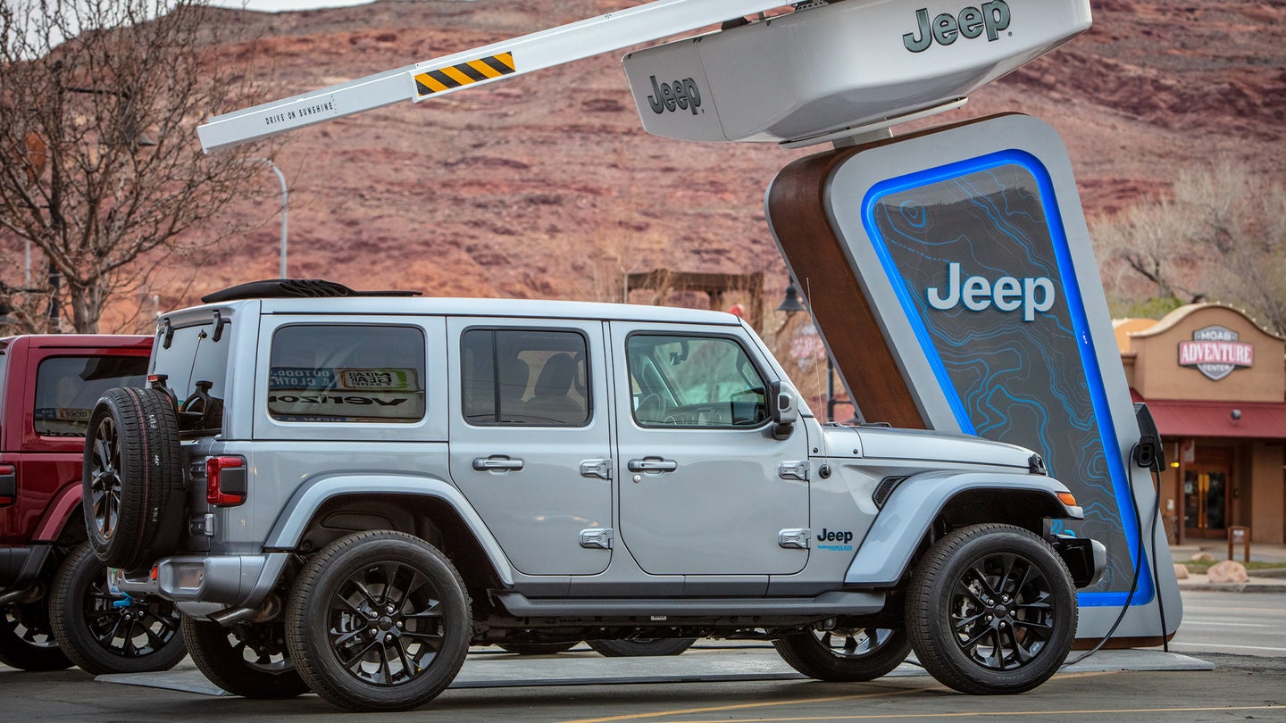 Jeep Will Make Electrified Off-Roading a Thing by Installing Chargers at Trails Nationwide