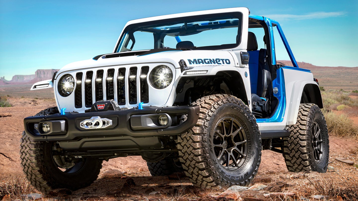 How the Electric Jeep Wrangler Magneto Concept Works With a Manual Transmission