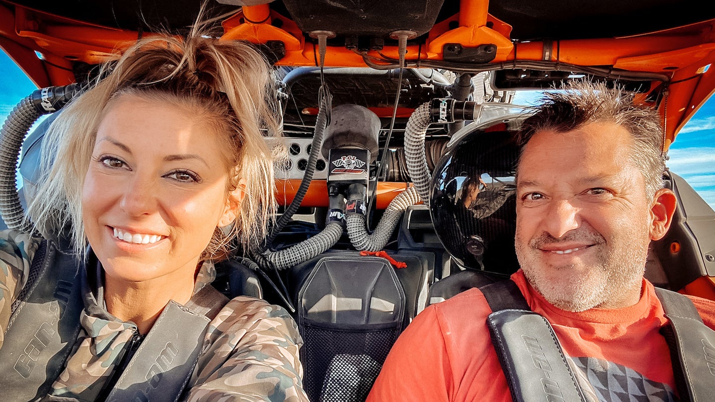 Tony Stewart and NHRA Top Fuel Racer Leah Pruett Are Officially Engaged