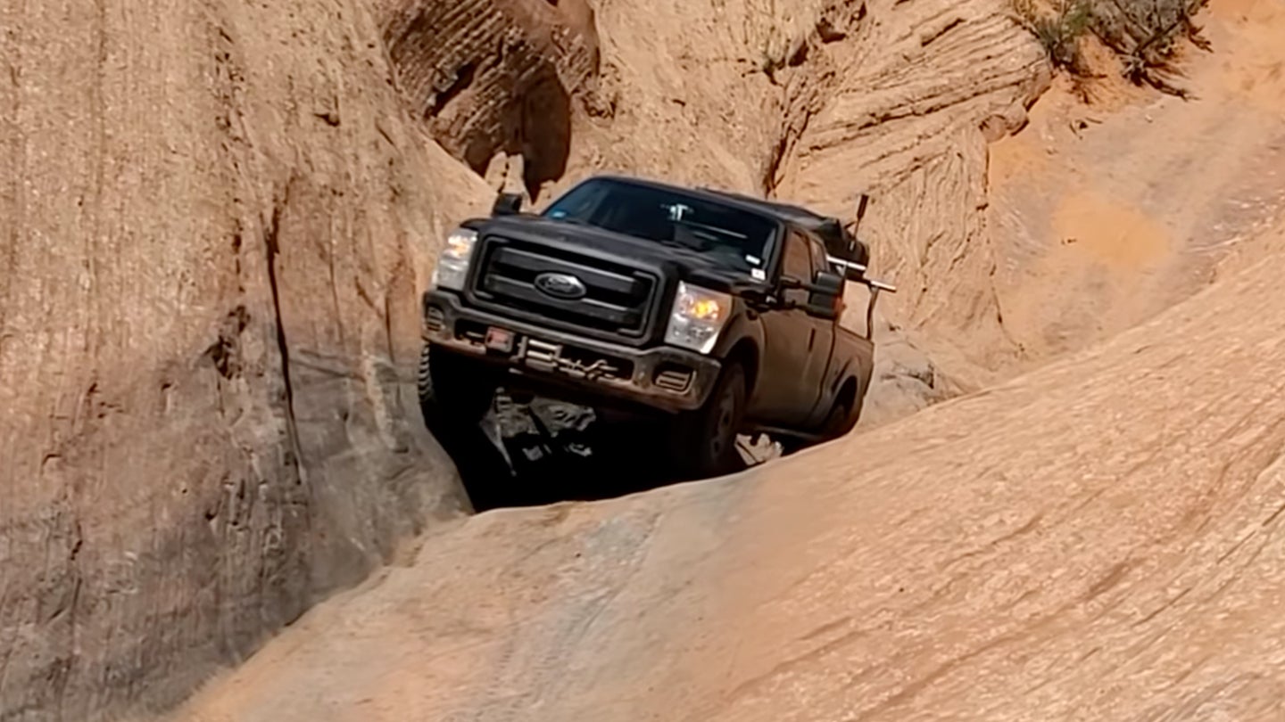 Watch a Nearly Stock Ford Super Duty Climb Hell&#8217;s Gate and Prove Anything&#8217;s Possible If You Believe