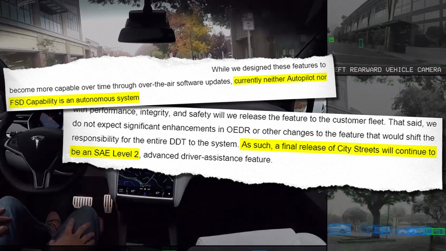 Tesla Admits Current &#8216;Full Self-Driving Beta&#8217; Will Always Be a Level 2 System: Emails