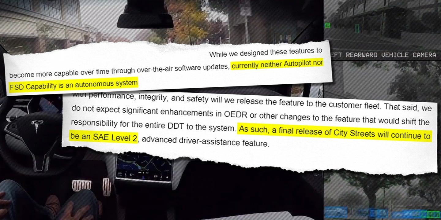 Tesla Admits Current ‘Full Self-Driving Beta’ Will Always Be a Level 2 System: Emails