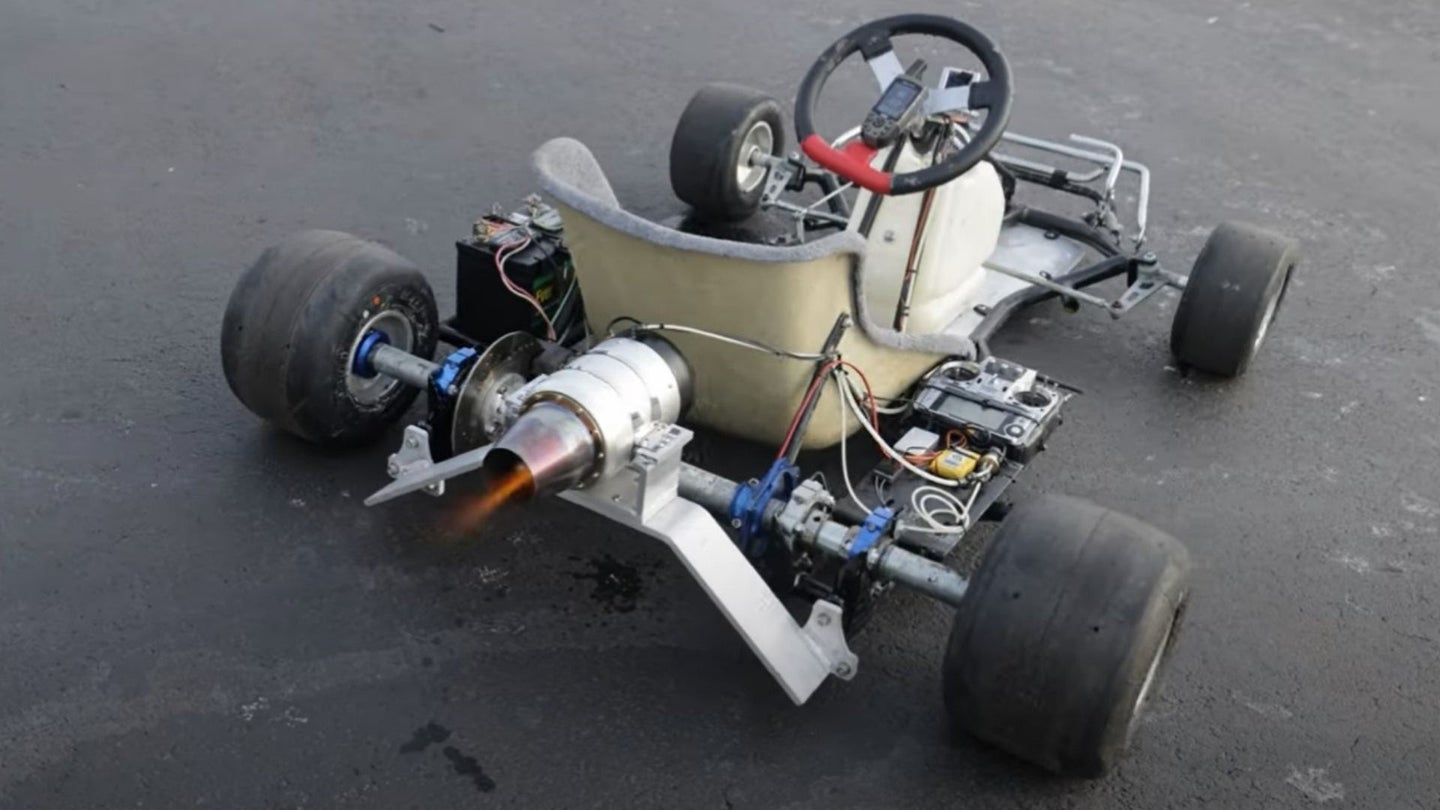 YouTuber Engine-Swaps His Go-Kart With a Howling Jet Turbine