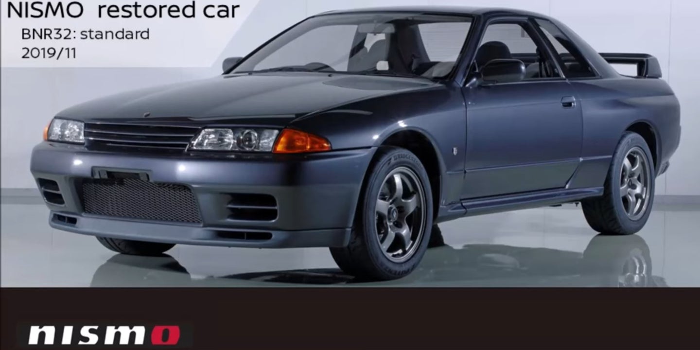 Watch Nissan Completely Take Apart and Reassemble an R32 Skyline GT-R In a Factory Restoration