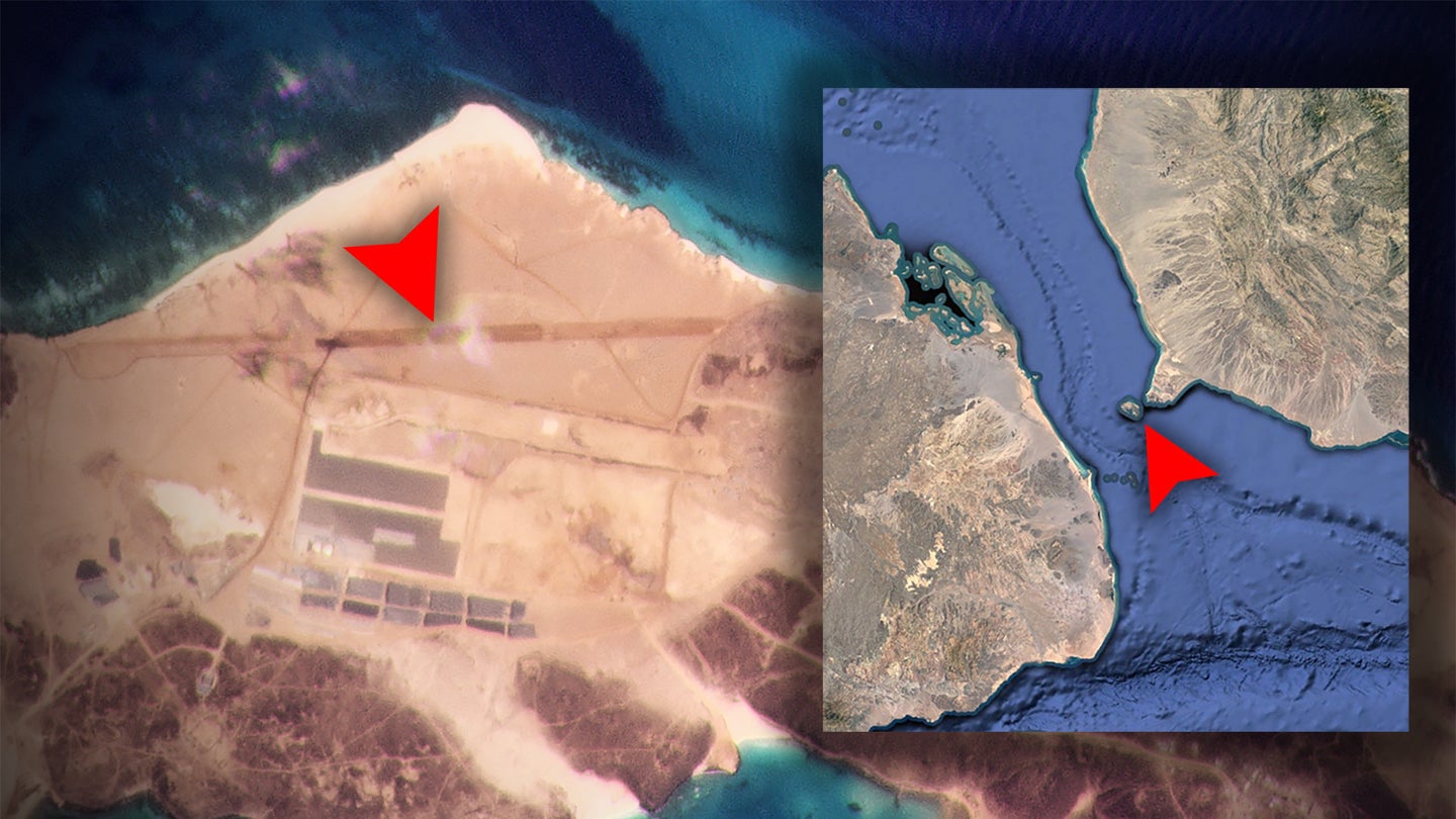 Construction Of A Large Runway Suddenly Appears On Highly Strategic Island In The Red Sea