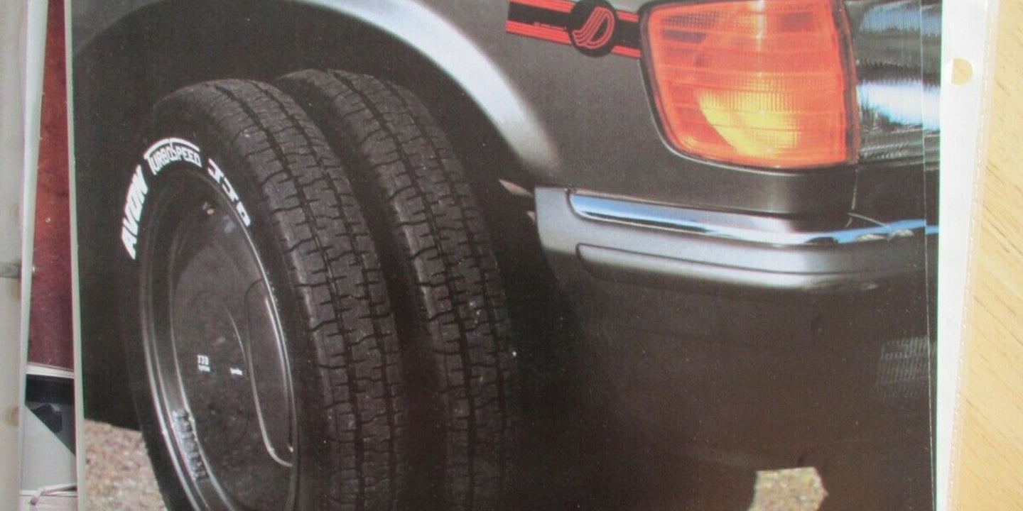 You Could Buy This Wacky Two-Tire, One-Wheel Setup for Your Car in the ’80s