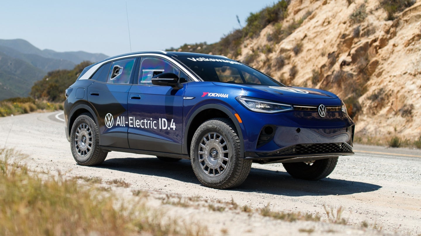The Electric VW ID.4 Crossover Will Race in a 1,000-Mile Baja Rally Next Week