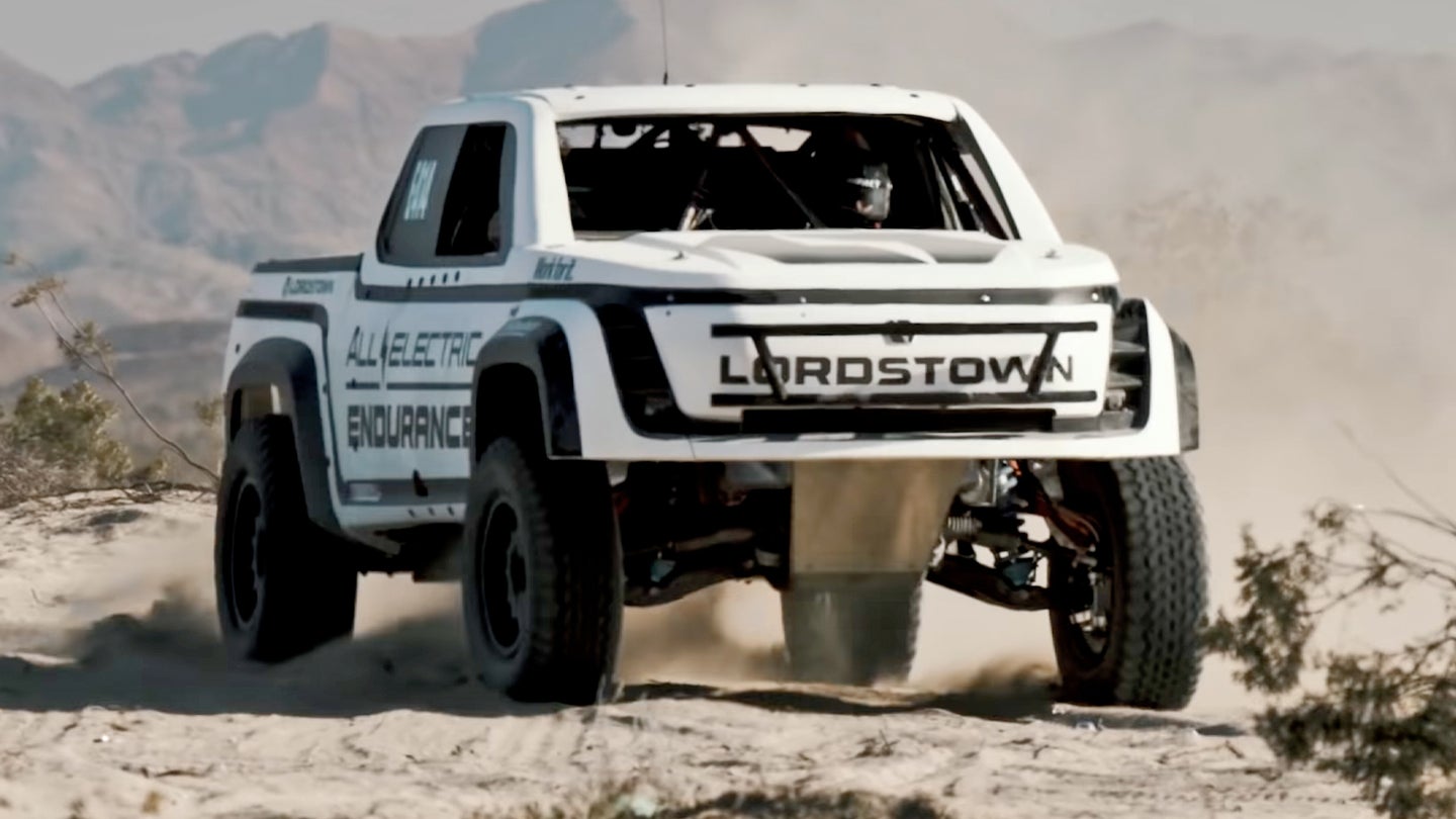 Lordstown Motors Endurance Race Truck Called It Quits After 40 Miles of Baja’s San Felipe 250