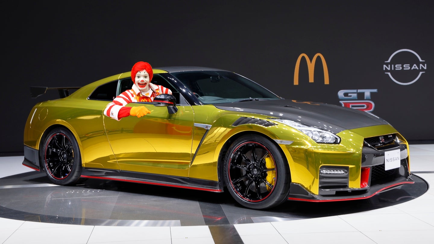 Nissan Built a McDonald’s-Themed GT-R NISMO so Ronald Can Finally Smoke the Burger King