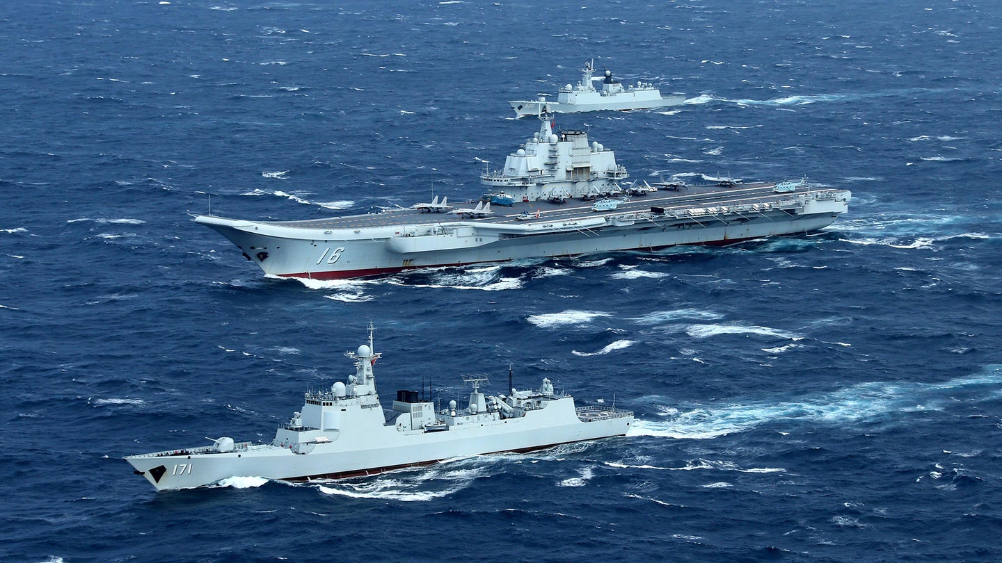China's Liaoning Carrier Strike Group Passes Through Japan