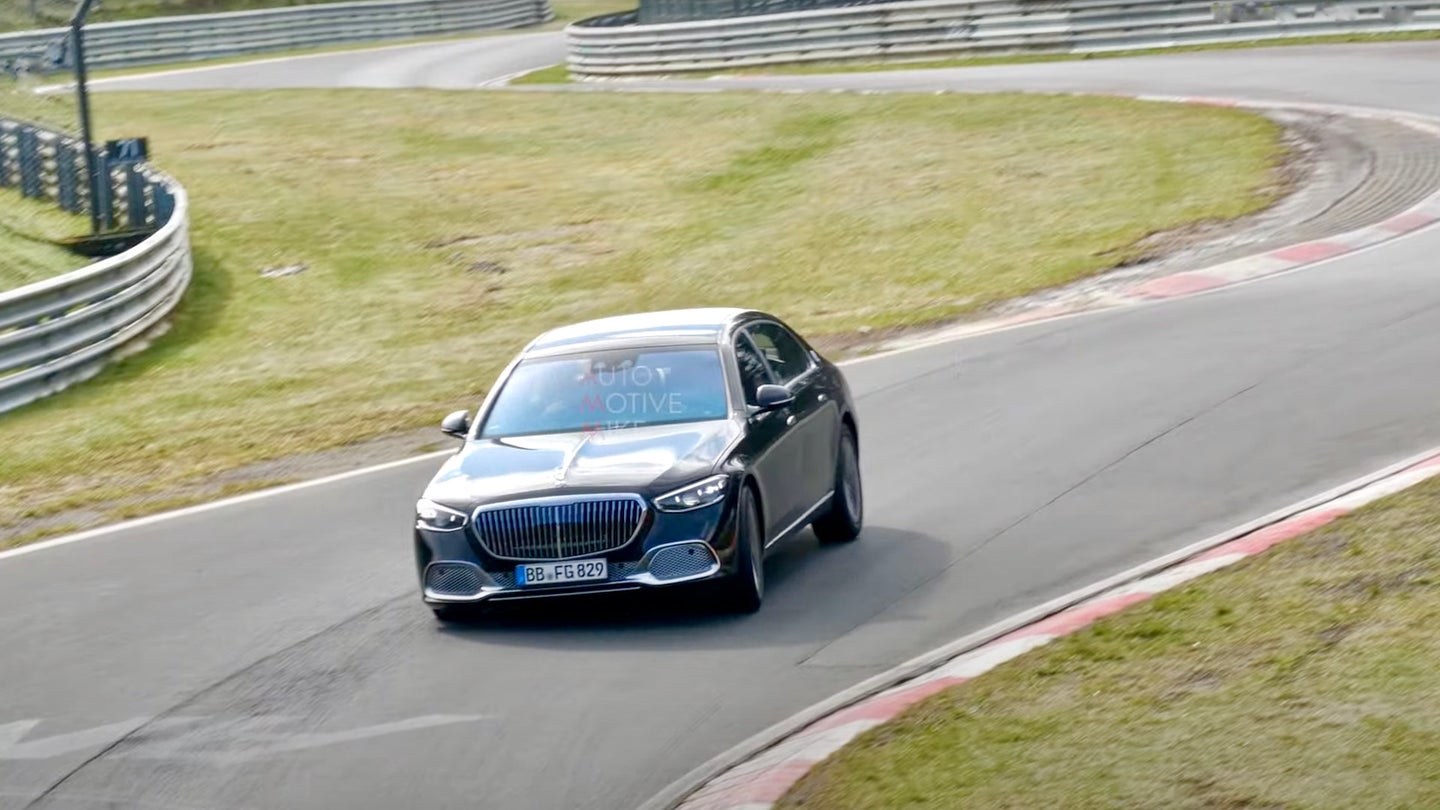 Watch the Big Mercedes-Maybach S-Class Get Flung Around the Nurburgring