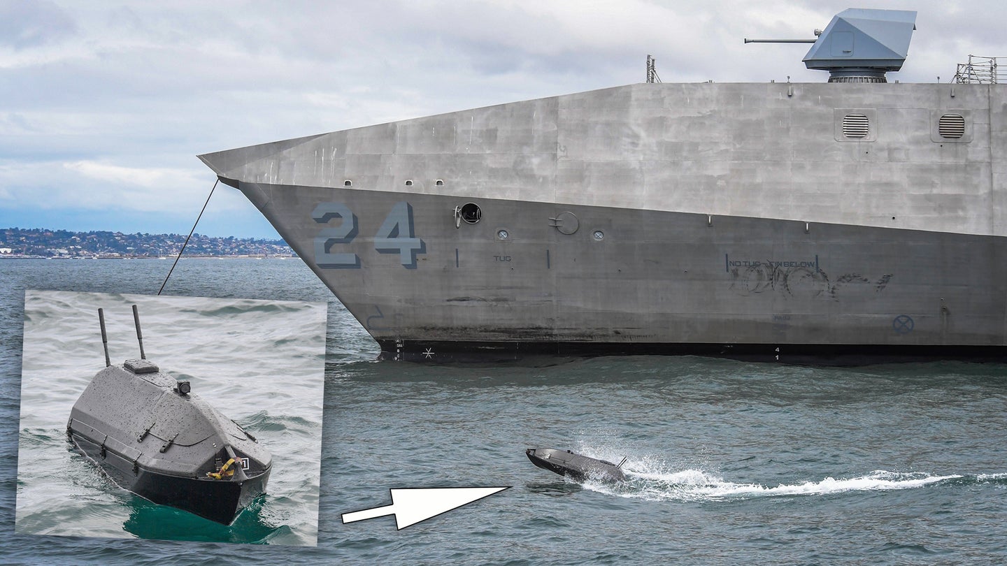 This Tiny Drone Boat Is Being Tested During The Navy&#8217;s Big Manned-Unmanned Teaming Experiment