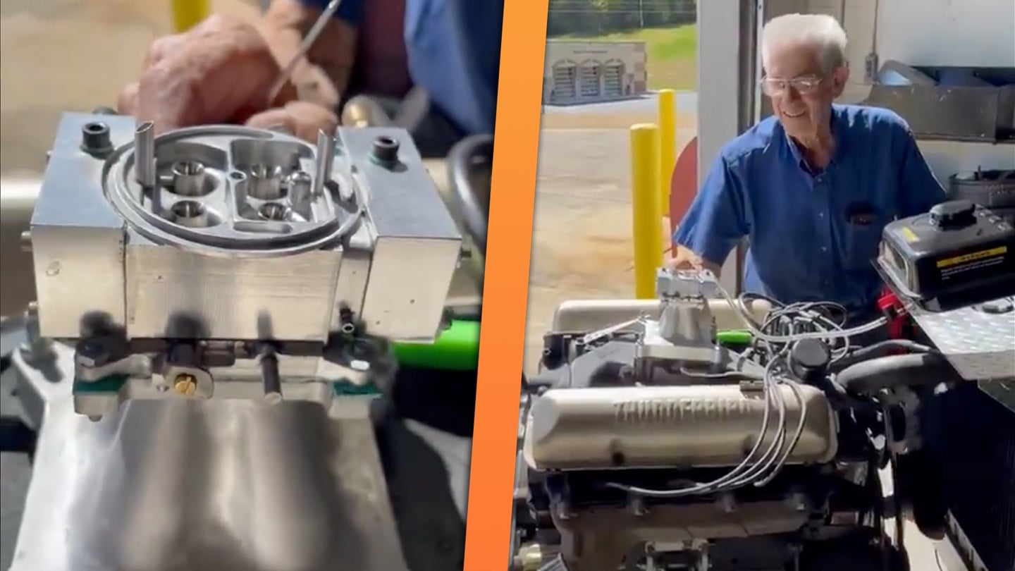 NASCAR Legend Handbuilt a Miniature Carburetor That Works on a Full-Size Ford V8