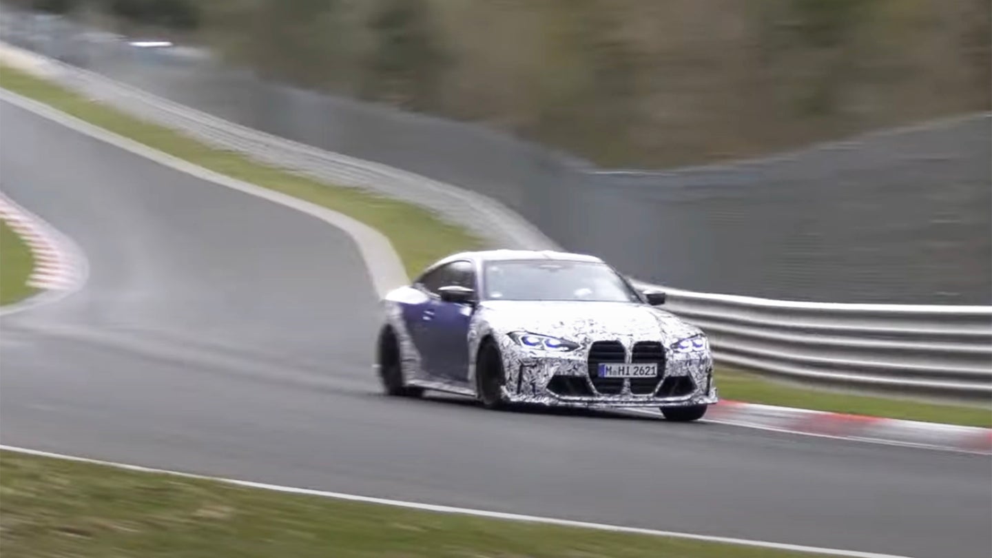 New BMW M4 CSL Prototype Spotted Ripping Around the Nurburgring