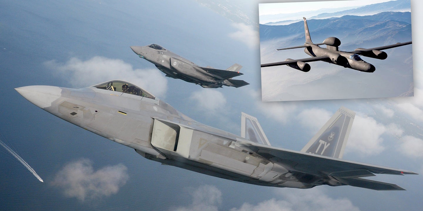 F-22 And F-35 Datalinks Finally Talk Freely With Each Other Thanks To A U-2 Flying Translator