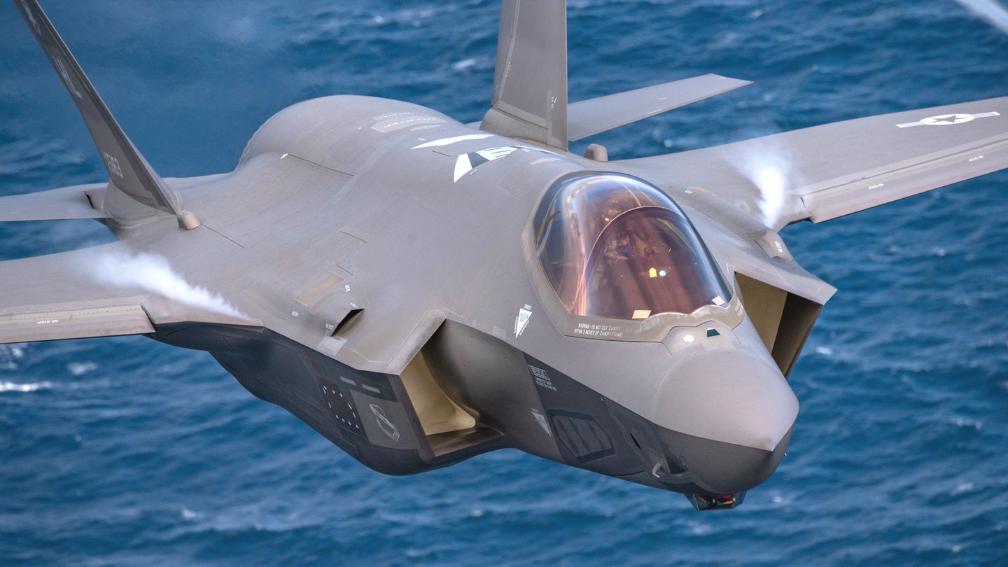 A US Air Force F-35A Joint Strike Fighter.