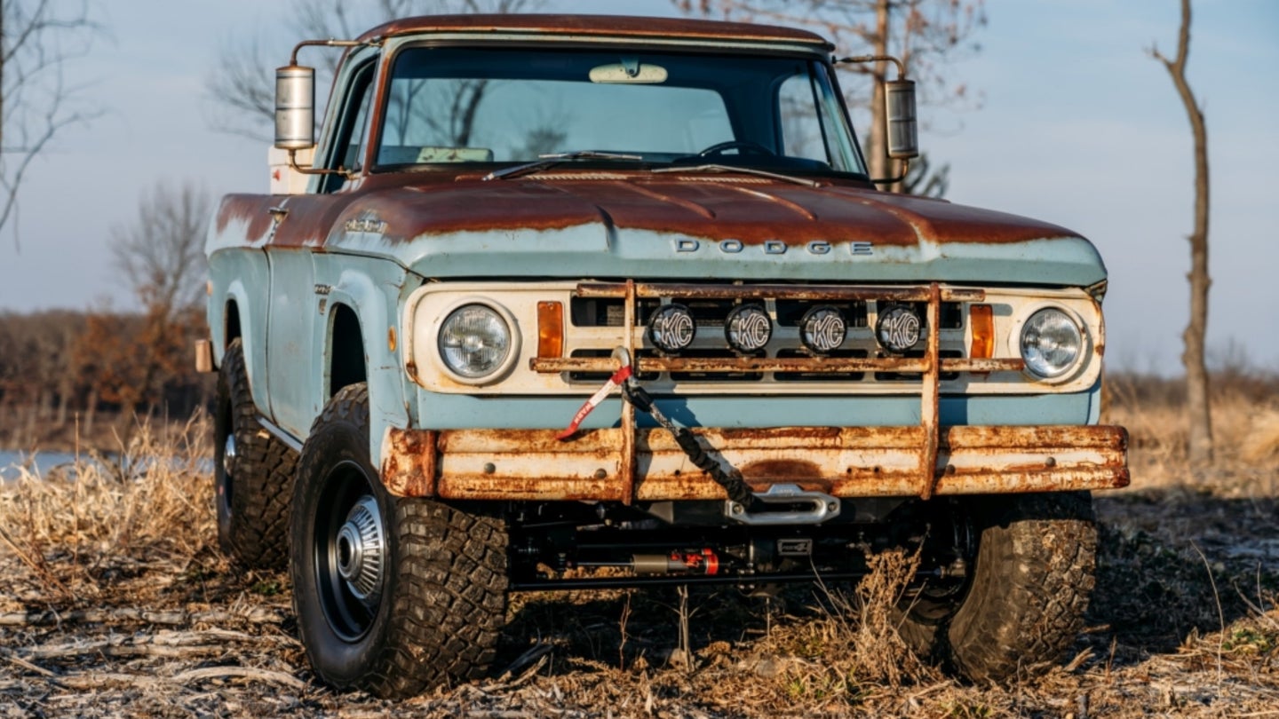 Hellcat-Swapped ’68 Dodge Power Wagon Restomod Is a Throwback Ram TRX With Perfect Patina