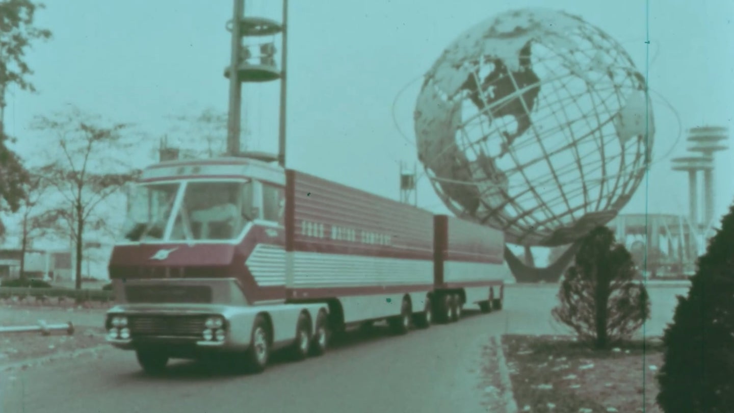 Watch This Unseen 4K Footage of Ford&#8217;s Big Red Turbine Truck From the 1960s