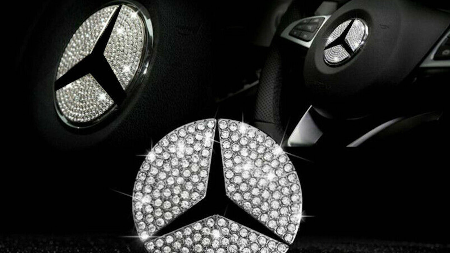 Please Don’t Add Shrapnel to Your Car’s Airbag With Rhinestone Stickers on the Steering Wheel