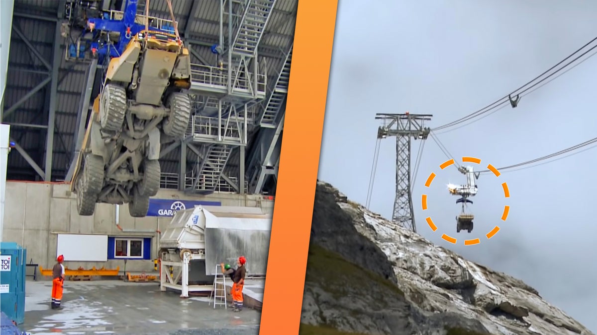 Here’s How the Swiss Lift Huge Mining Trucks Thousands of Feet Up to ...