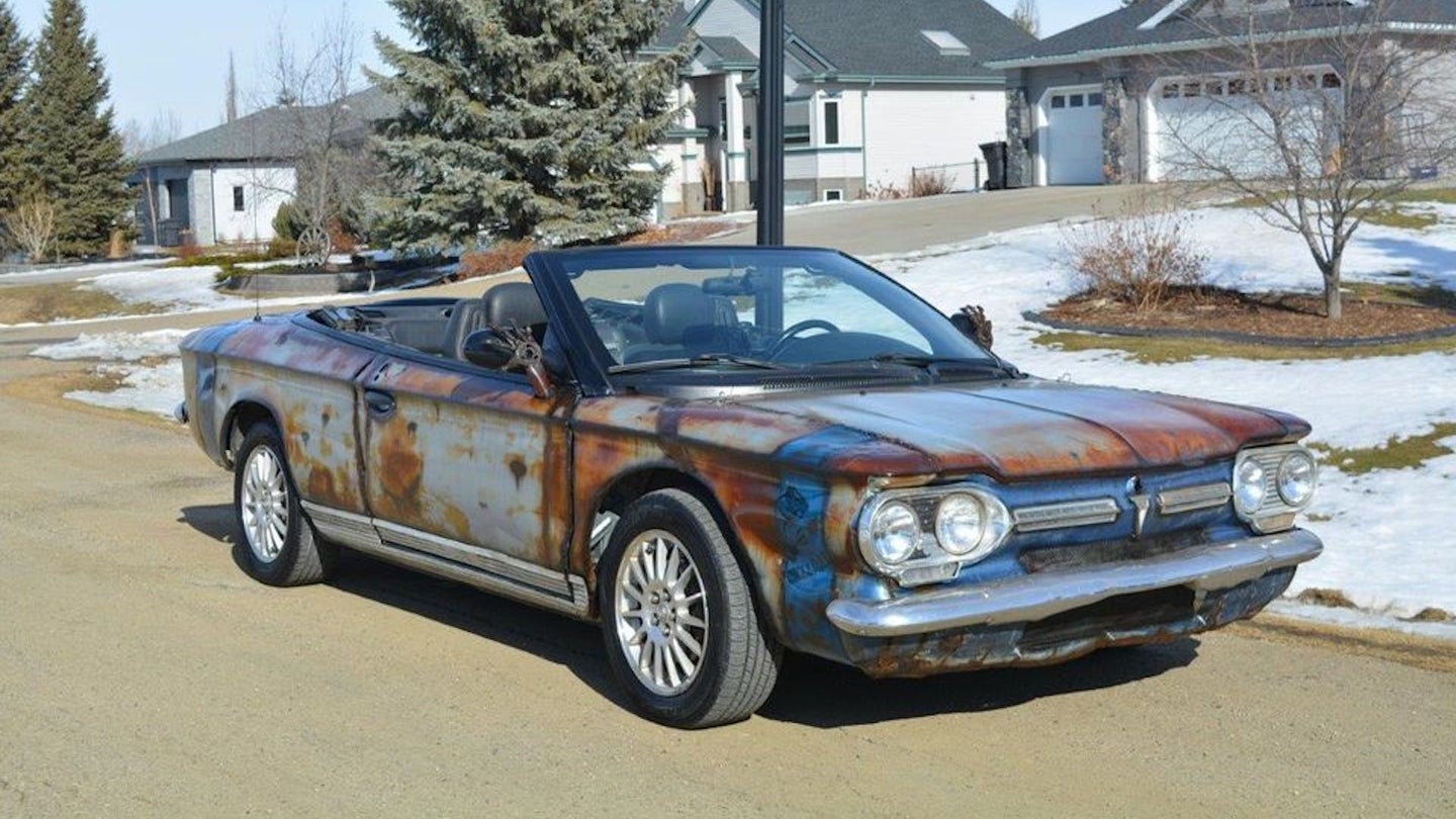 2004 Chrysler Sebring With a Chevy Corvair Body and Airbrushed Patina Hurts the Soul