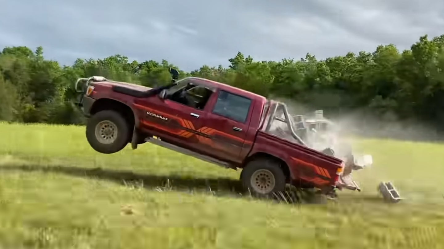 Not Even the Internet’s Most Destructive YouTuber Has Killed This Toyota Hilux Yet