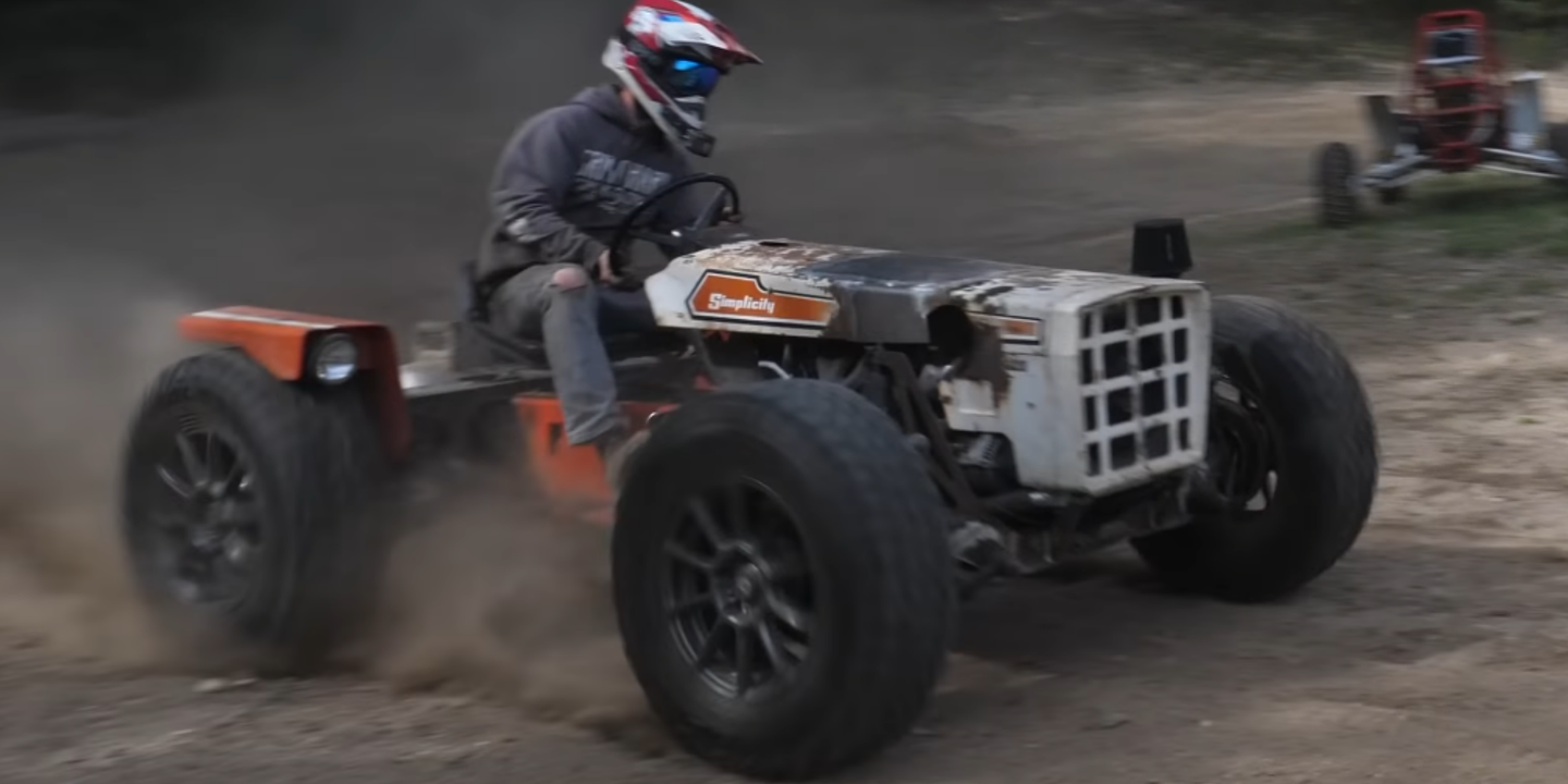 Watch That Sketchy 2JZ-Powered Lawn Tractor Finally Run and Drive
