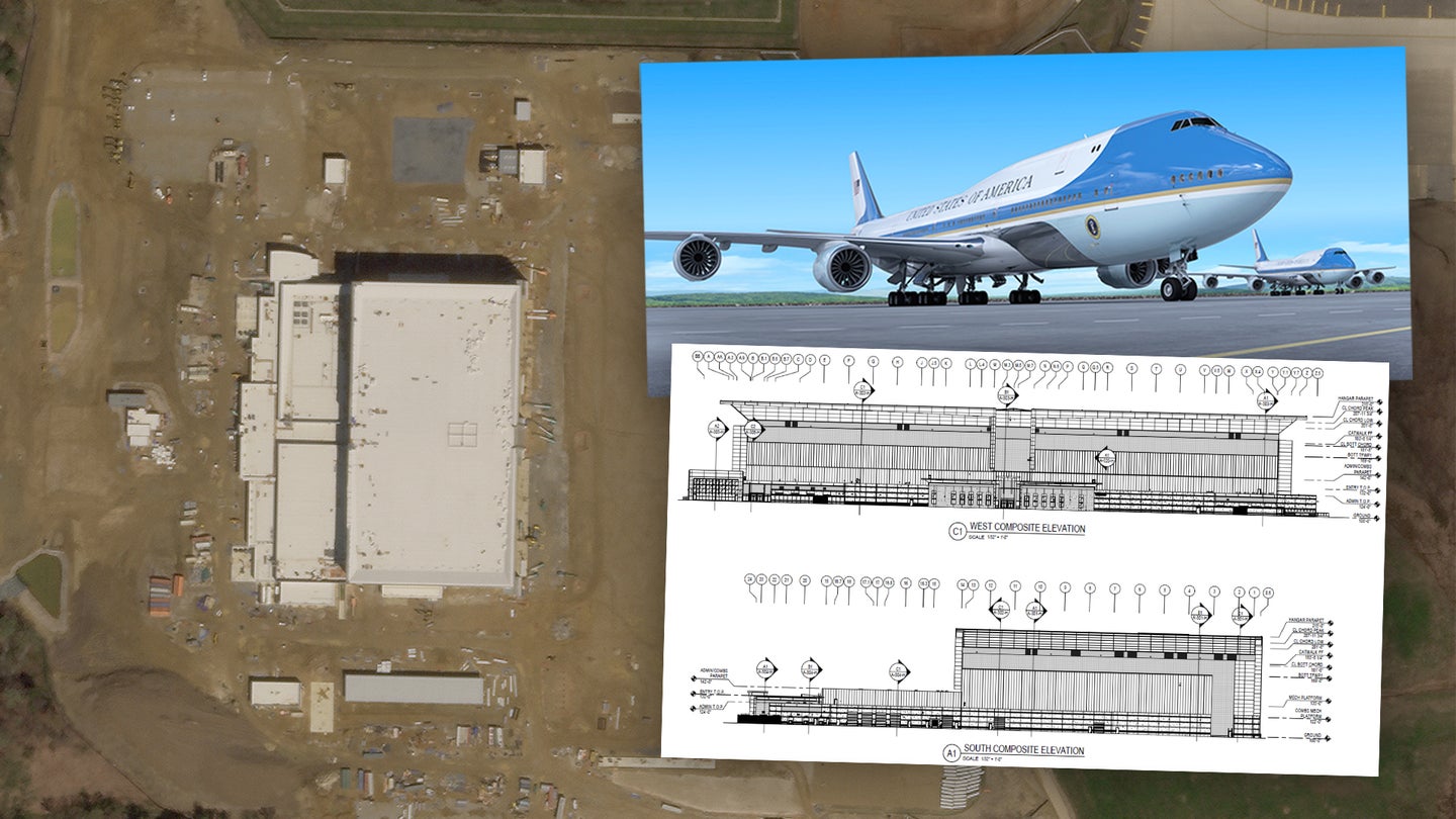 The New Air Force One&#8217;s Custom Hangar Facility Is Taking Shape