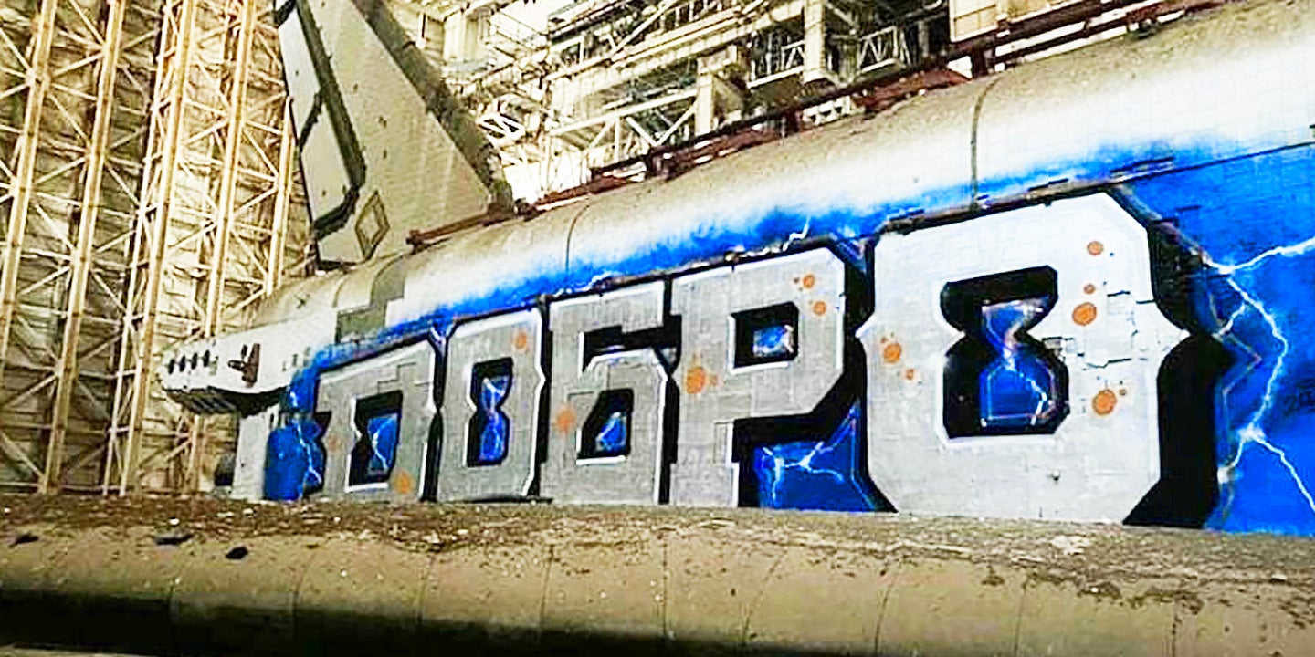 Graffiti Artists Defaced Soviet-Era Buran Space Shuttle At Russian Space Center