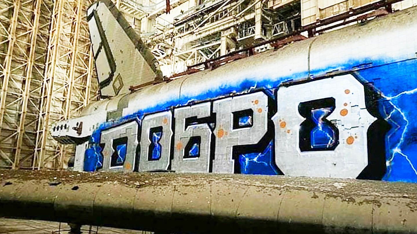 Graffiti Artists Defaced Soviet-Era Buran Space Shuttle At Russian Space Center
