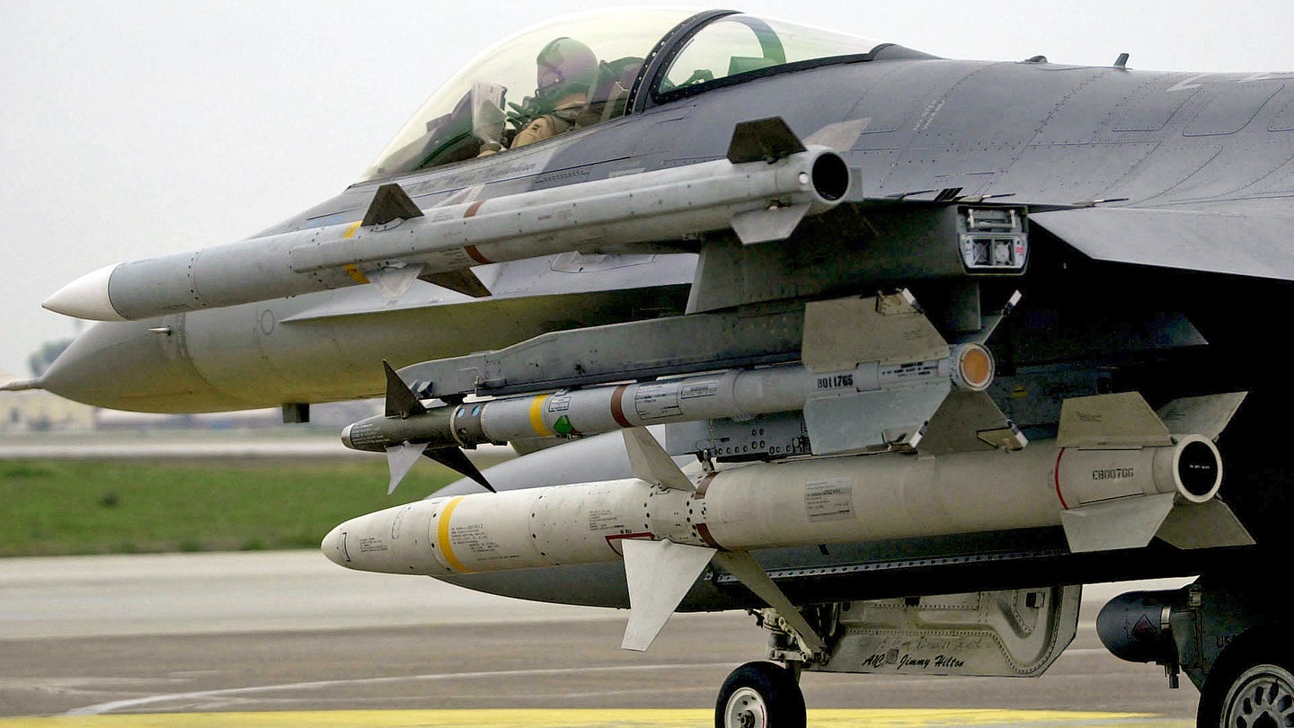 The Definitive Answer On Why F-16s Carry AIM-120 AMRAAMs On Their Wingtip Rails