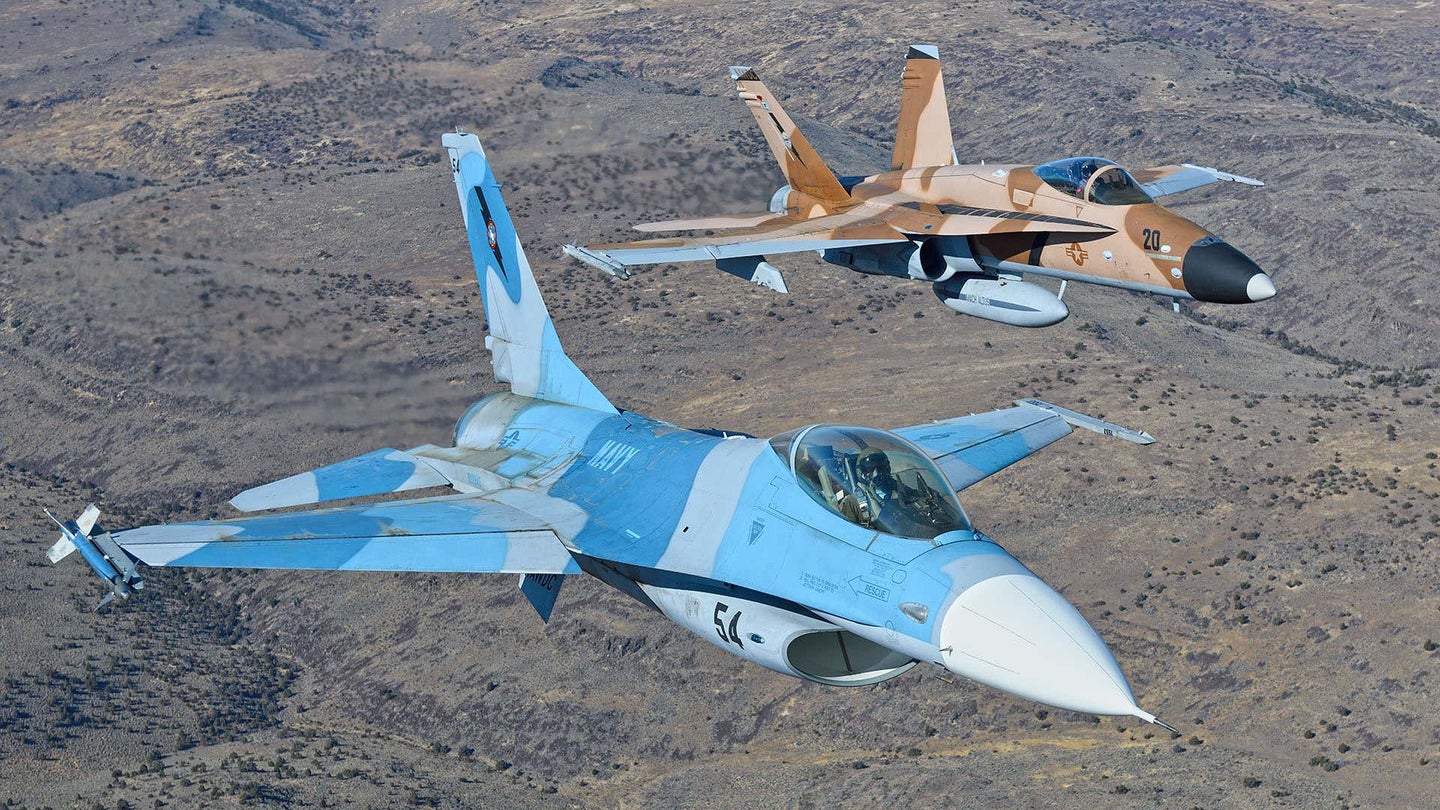 Surplus F-16 Vipers Eyed To Replace Navy Aggressor Squadron&#8217;s Legacy F/A-18 Hornets