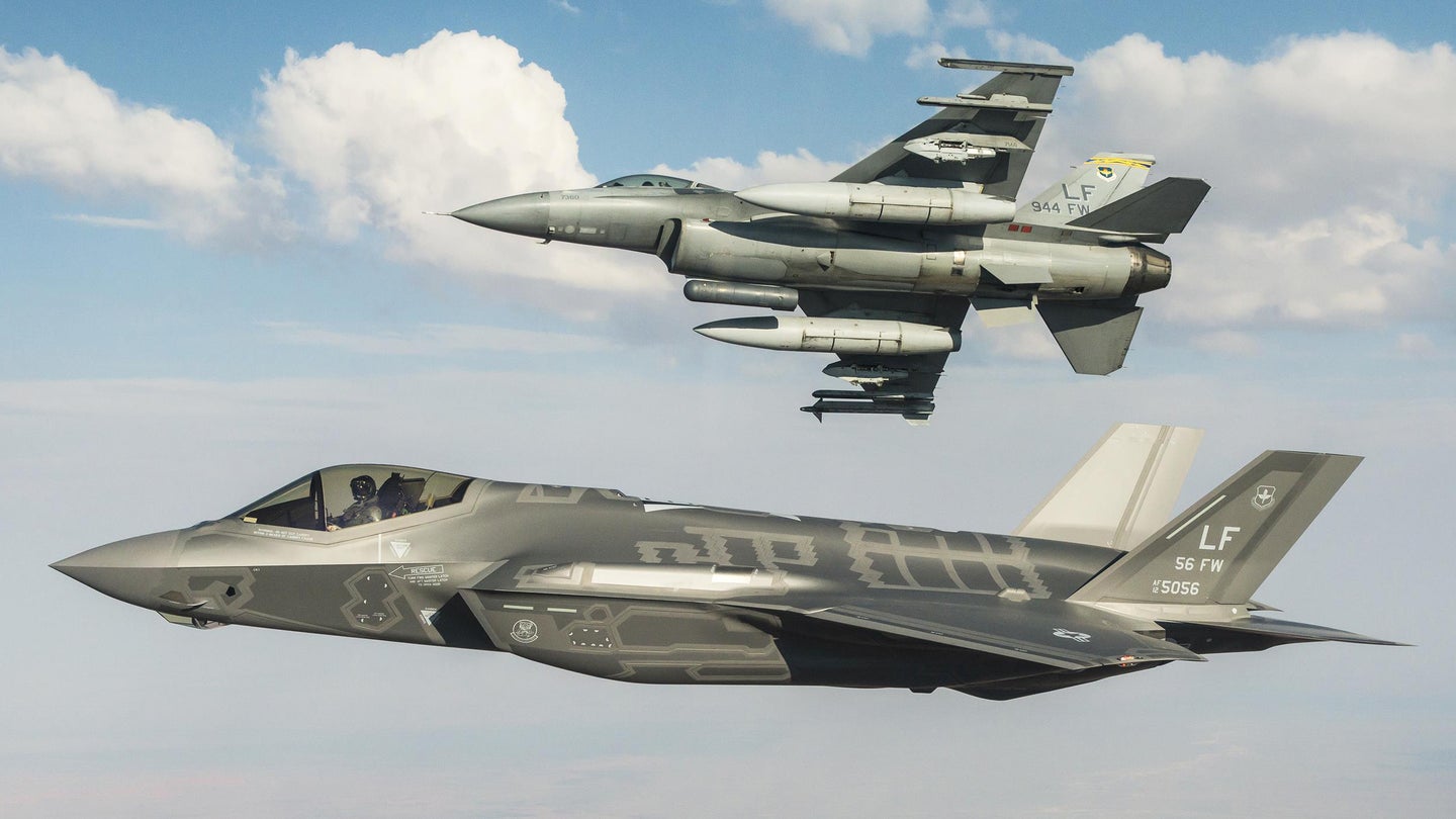 F-35A and F-16