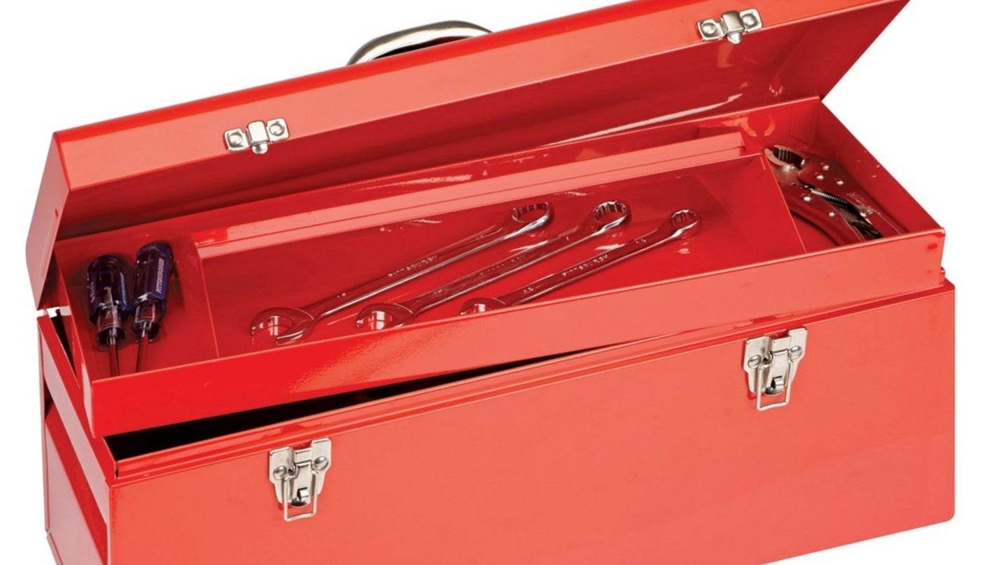 Red harbor freight tool box