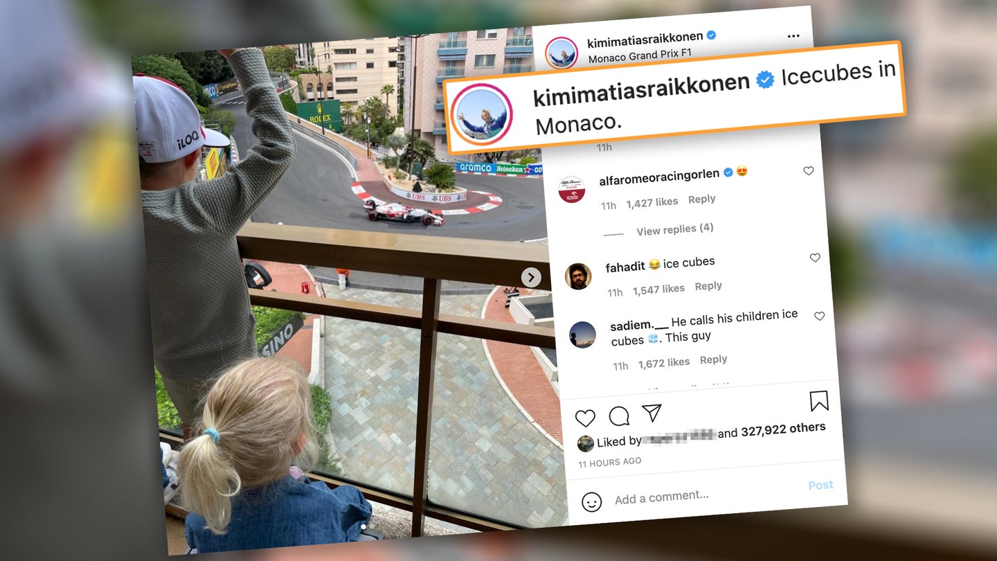 F1 Driver Kimi Raikkonen, the ‘Iceman,’ Appropriately Calls His Kids the ‘Ice Cubes’