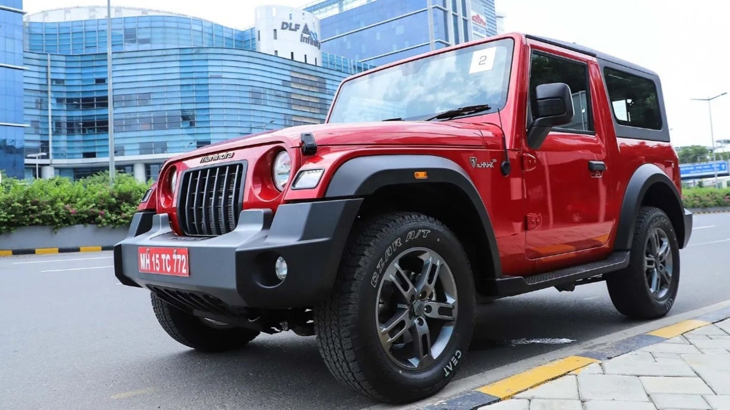 Jeep Wants to Stop Mahindra From Selling This Wrangler Lookalike