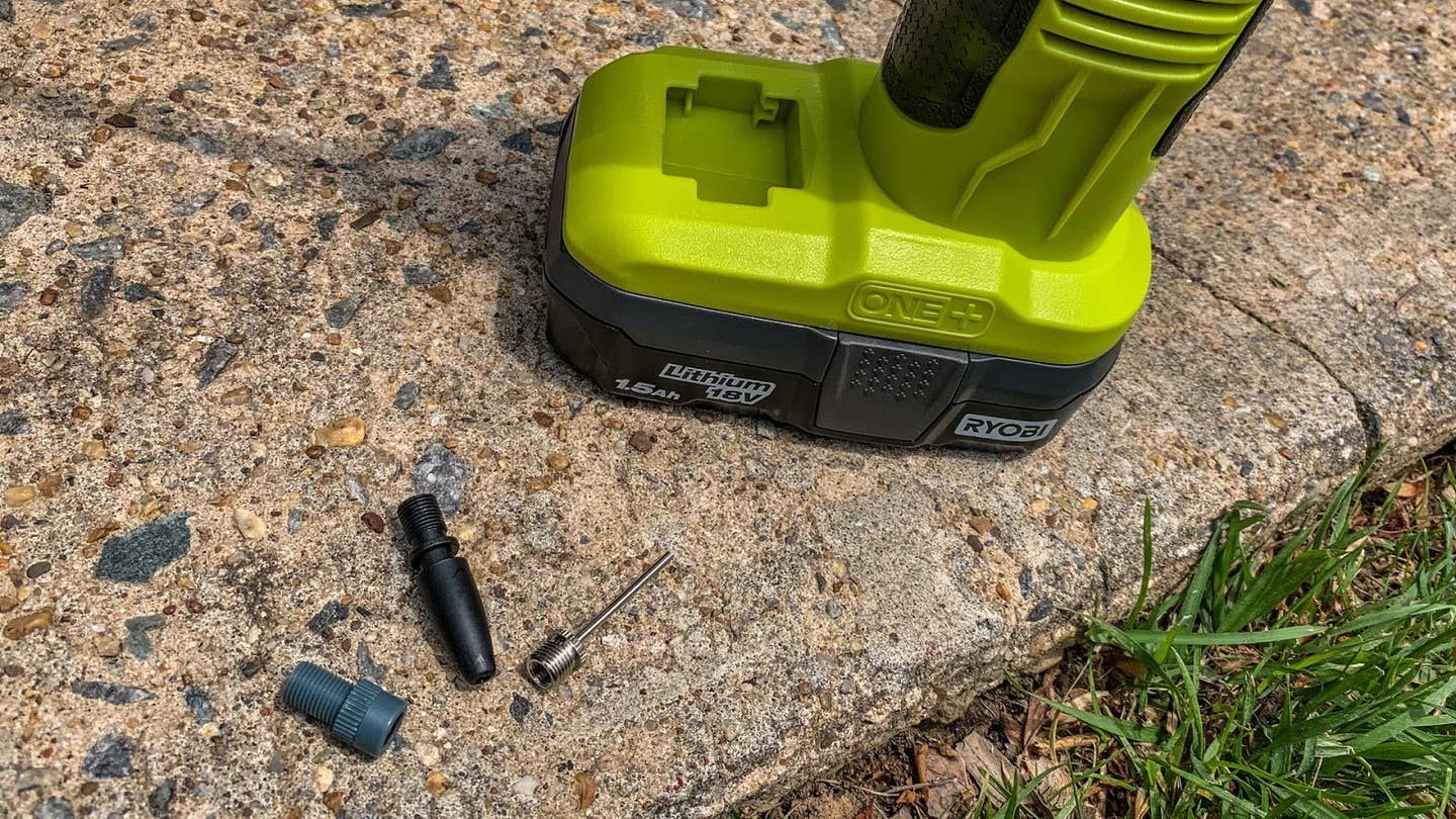 The adapters the Ryobi comes with. 