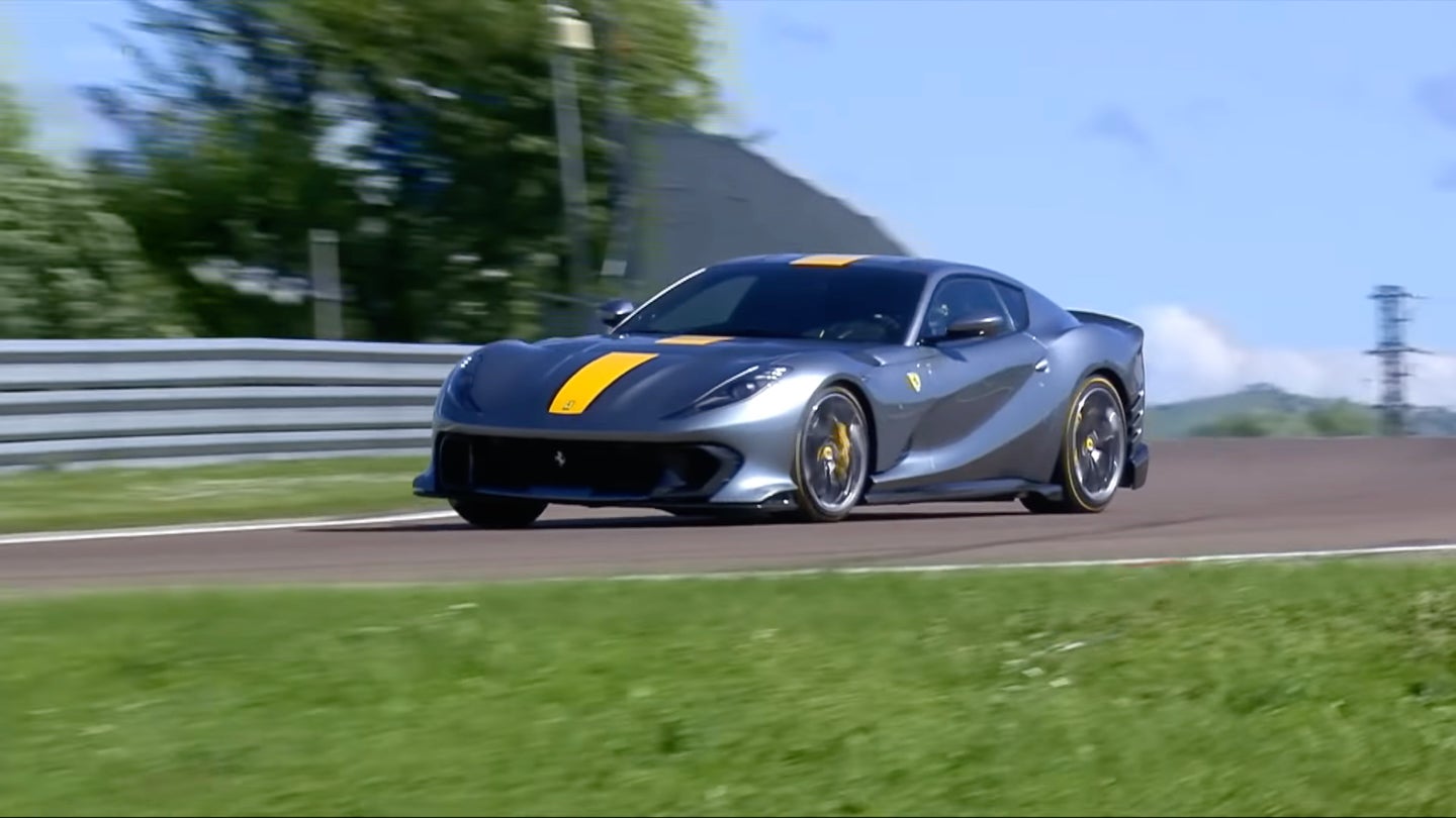 Watch the 819-HP Ferrari 812 Competizione Absolutely Tear It Up at Fiorano